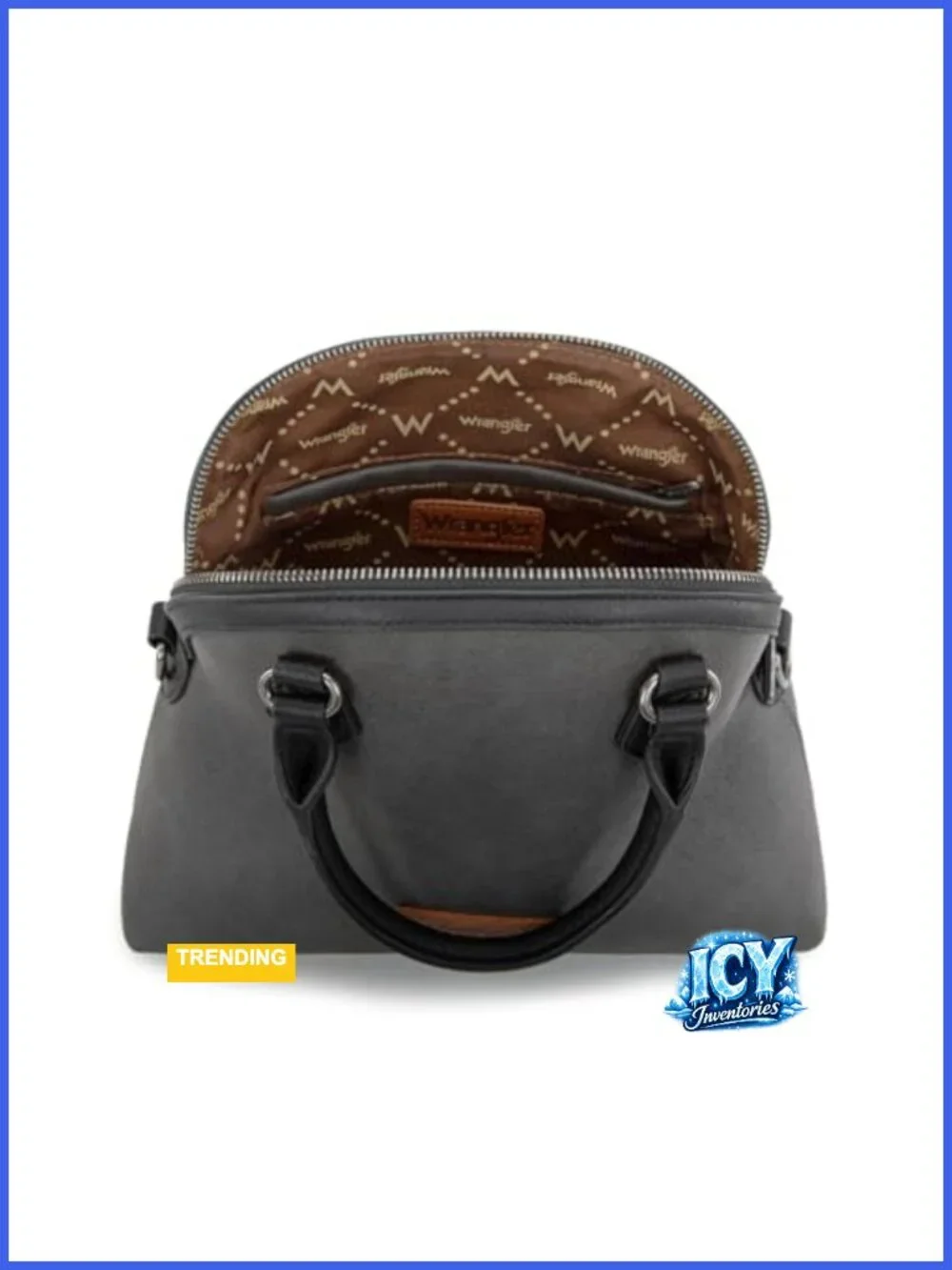 Faux Leather Satchel Bag with Crossbody Strap Women's Handbag